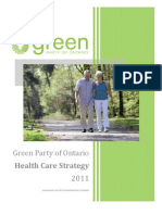 Health - Green Party Five Point Plan For Ontario