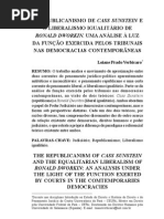 o Republicanismo de Cass Sunstein