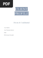 Client Profile: Private & Confidential