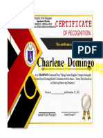 Certificate For Participants