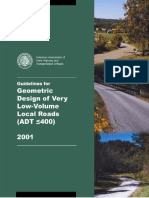 Geometric Design of Very Low-Volume Local Roads 2001