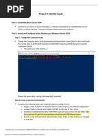 Project 2: Identity Guide: Part 1: Install Windows Server 2019