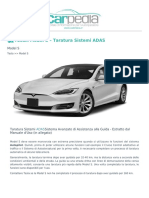 Taratura Sistemi Adas Model S