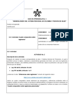 Guía de Aprendizaje No. 1:: "Generalidades Del Sistema Pensional en Colombia Y Pension de Vejez"