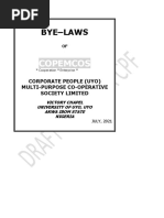 Draft CPF Cooperative Byelaws