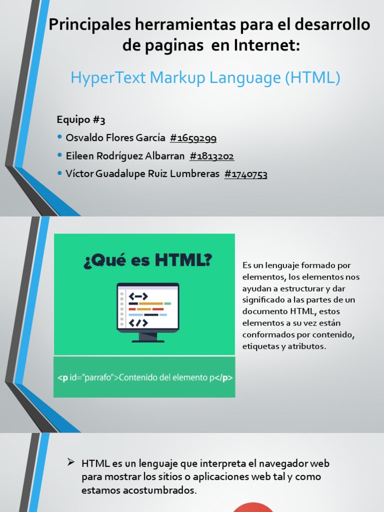 Presentacion HTML | PDF | HTML | Red mundial