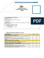 INFORME AL HOGAR PRIMER TRIMESTRE 2022 Kinder