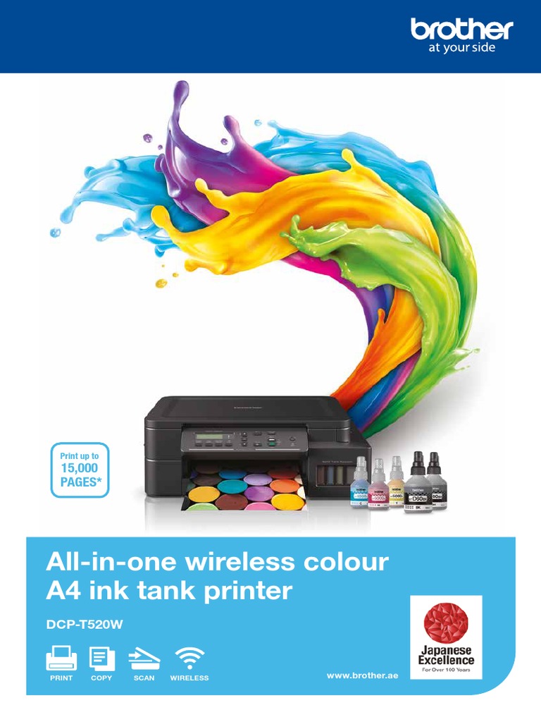 All-In-One Wireless Colour A4 Ink Tank Printer: 15,000 Pages | PDF ...