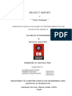 Project Report " Virus Scanner ": Submitted in Partial Fulfillment of The Requirement For The