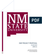 NMSU DNP Project Proposal Guidelines 2020-21