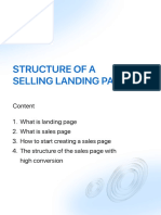 Structure of A Selling Landing Page