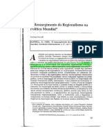 s3 - HURREL - O Ressurgimento Do Regionalismo Na Política Mundial