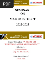 Seminar ON Major Project 2022-2023