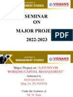 Seminar ON Major Project 2022-2023