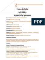 Propuesta Radial - Edgar - Peña - Sanabria para FUSION 95.1 FM