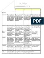 Story Writing Rubric Student Name: - Javiera Esparza - Score Up To 28p