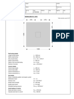 Pad Footing Design 250x250 Col