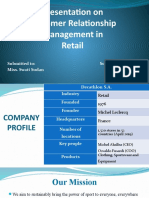 Presentation On Customer Relationship Management in Retail