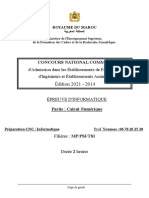 Édition 20 21 - 2014: Concours National Commun