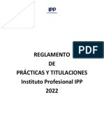 Reglamento de Prácticas y Titulaciones IPP