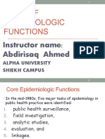 Core of Epidemiology