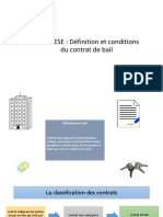 ENADEP Cour Civil N 1 - Les Baux - Définition Et Conditions