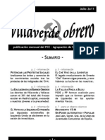 Villaverde Obrero - Número 1 - Julio 2011
