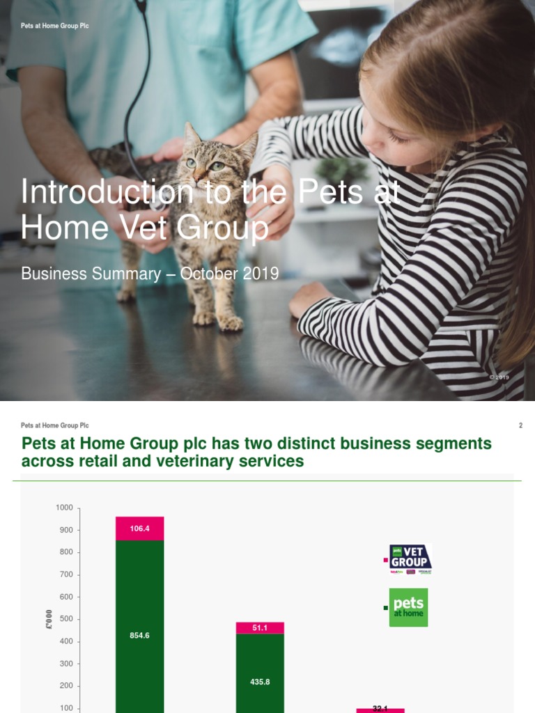 Introduction To The Pets at Home Vet Group Business Summary October