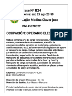 Solicitud de pase personal laboral