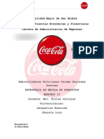 Grupo 5 Estrategia de Mezcla de Productos Coca Cola