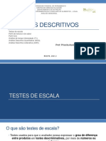 Análise sensorial de alimentos: métodos descritivos