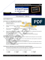 Black Board Problems For JEE Advanced Set-5