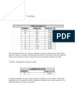 Instrucciones de Tabla