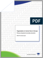 Organisa Ation of School Time in Europe: 2012/13 SC Chool Year