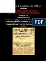 1928 A Luta Contra A Guerra Imperialista e As Tarefas Dos Comunistas