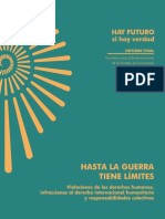 Informe Final Hasta La Guerra Tiene Límites Violaciones DH