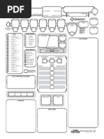 Dark Matter Character Sheet Form Fillable