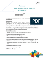 U3 - Planeacion de Un Estudios de Tiempos y Movimientos