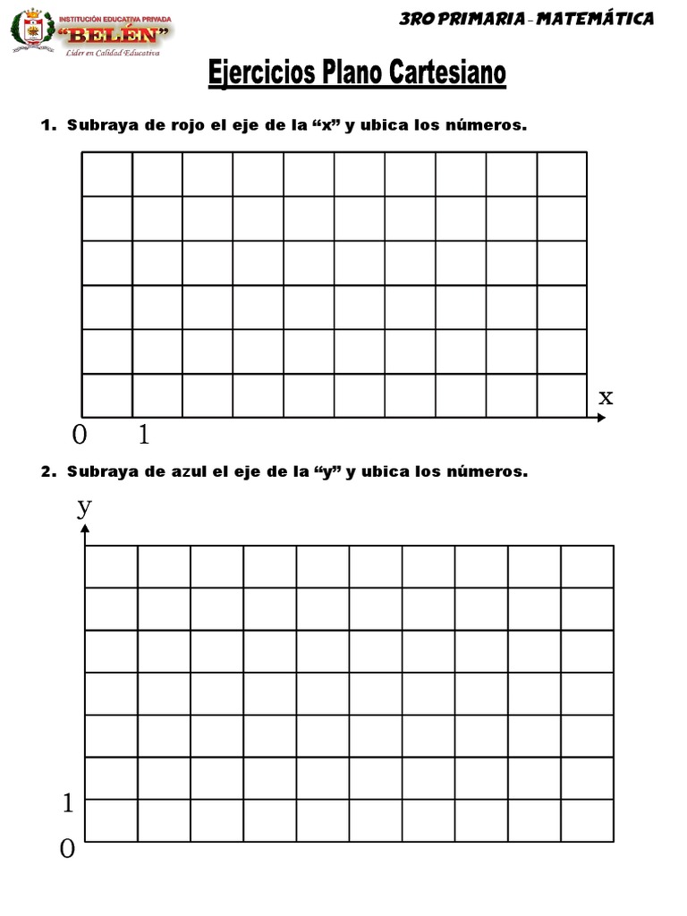 Ejercicios Plano Cartesiano Pdf