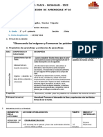 Sesion de Aprendizaje de Formar Palabras #10 - 2022