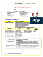 2 2º S CIENC Y TEC Indagamos Que Necesitan Las Plantas para Vivir