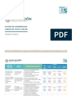 Matriz Ingles Primer Grado