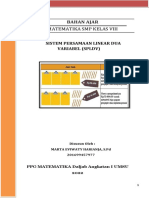 SPLDV Bahan Ajar Matematika SMP