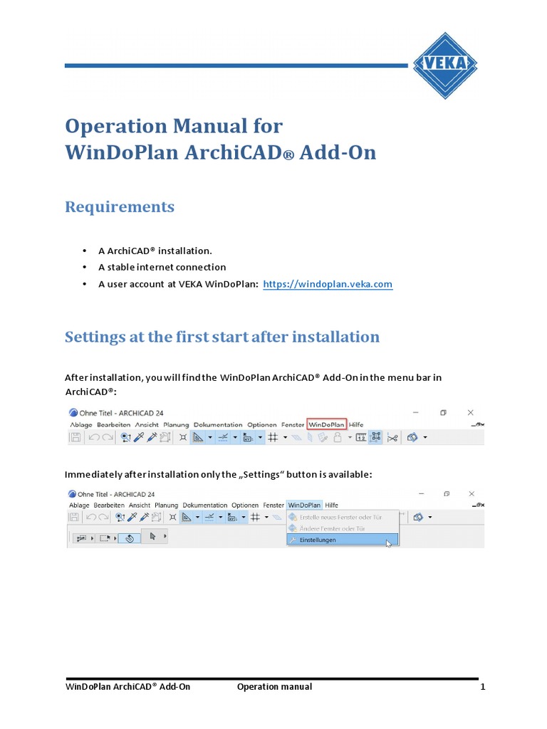 Archicad Plugin Operation Manual | PDF | Login | User (Computing)