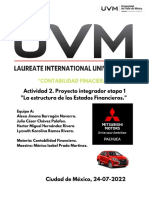 Análisis de Estados Financieros de Automotriz Samurai Pachuca