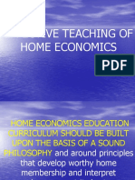 Effective Teaching of Home Economics