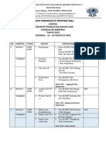 Jadwal MGMP 12-16 Agustus 2022