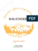 Kalatienda Precios AGOSTO