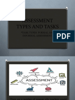 Assessment Types and Tasks