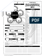 Ficha de Agente - Criar um personagem de RPG